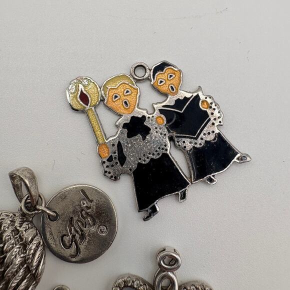 Sterling Silver Pendant Lot Angel Religious 11.6g - Picture 6 of 13